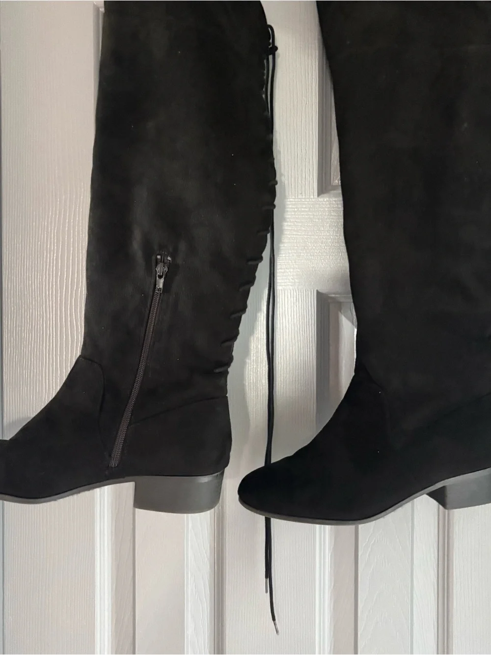 Women’s Black Over-the-Knee Suede Boots